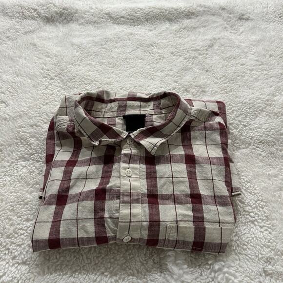 The North Face Other - The North Face Men’s Red Plaid Short Sleeve‎ Button Down Pockets Cotton Sz 2XL